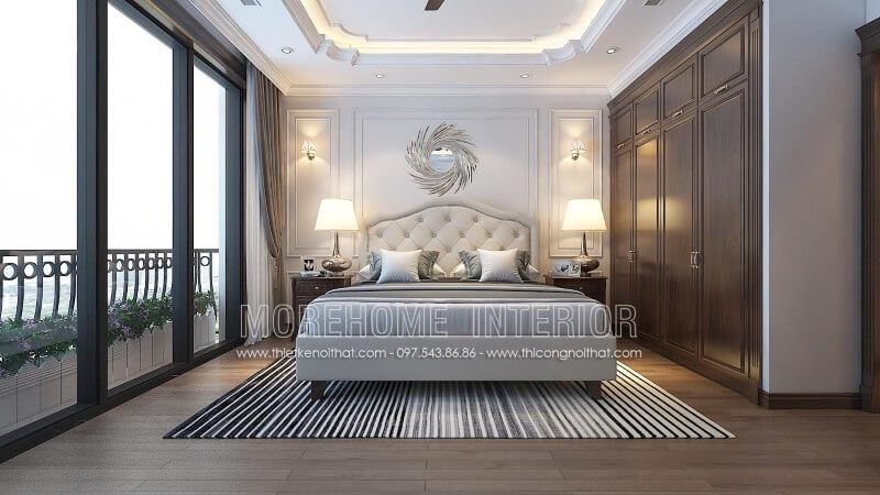 Giường ngủ gỗ sồi cao cấp bọc da giá rẻ được khách hàng ưa chuộng